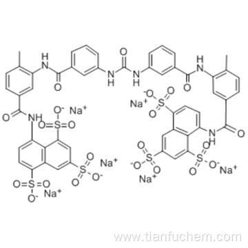 1,3,5-Naphthalenetrisulfonicacid,8,8'-[carbonylbis[imino-3,1-phenylenecarbonylimino(4-methyl-3,1-phenylene)carbonylimino]]bis-,sodium salt (1:6) CAS 129-46-4